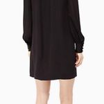 Kate Spade  black rosette shift shirt silk dress size 0 Photo 1