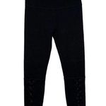 Fabletics Womens Small Define PowerHold Leggings Criss Cross Yoga Workout Black Photo 0