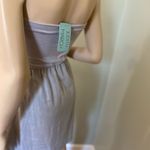 Judith March  GREY‎ LINED STRAPLESS DRESS MEDIUM Photo 3