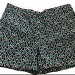 Crown & Ivy Elephant Print Navy Green Shorts 8 NEW Novelty Preppy University Photo 0
