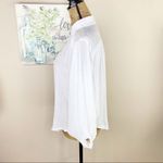 SheIn Bat Wing Button Front Swing Blouse White XS Semi Sheer Photo 1