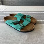 Birkenstock NEW Arizona Sandals Size 41 Wide Width Aqua Teal Blue Photo 2