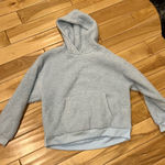 American Eagle Light Blue Sherpa Hoodie Photo 0