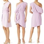 Wish  Rise‎ Purple One Shoulder Tie Waist Asymmetrical Mini Dress Size S Photo 1