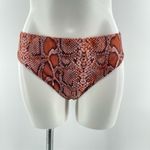 SheIn Women’s Brown Snakeskin Print 3-Piece Swimsuit Backless Bikini Large Photo 4