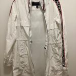 Tommy Hilfiger White /Red /Blue Hooded Windbreaker Jacket Sleeve Logo Sz XS Photo 0