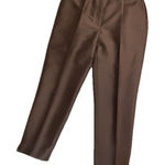 Sandro Paris Women Black Satin Pleated Trousers Dress Pants Size 40/ USA 8 Photo 0