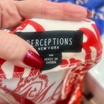 Perceptions  Orange and White Floral Dress Size 10 Photo 2