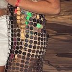 12th Tribe Discontinued Online - Diana Silver Disco Dress Photo 3