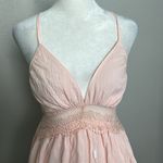 Ecowish  Crochet/Ruffle Mini Dress Pink Size Small NWT Photo 1