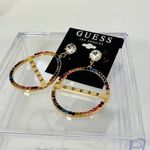 Guess 🆕  Rainbow Crystal Dangle Earrings with Logo Photo 2
