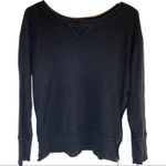 Current/Elliott Thermal Long Sleeve Gold Side Zip Black 0 XS Photo 0