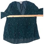 Nine West | Long Sleeve Emerald Green Blouse Top Size XS NWT Photo 5