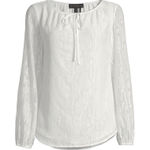 Donna Karan tie neck poet blouse sz 8 Photo 0