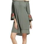 Knox Rose Sage Green Embroidered Floral Dress Photo 0