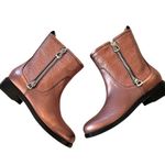 Jimmy Choo NEW  DONDO Moto Boots size 38.5 in Rosewood Photo 1