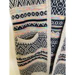 Monteau Los Angeles Long Sweater Vest EUC Sz M Open Closure Pockets Aztec Hooded Photo 1