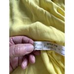 Sita Murt Yellow Linen Blend Button Front Drawstring Waist Midi Shirt Dress 40/8 Photo 12