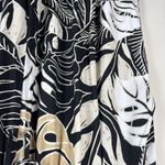 Millennium Wide Leg Pants Womens 3X Black Neutral Tropical Leaf Pull On Vacation Size undefined Photo 3