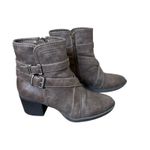 Natural Soul  by Naturalizer Zela Gray Ankle Boots Women's Size 6M Moto Combat Photo 3