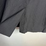 Eileen Fisher  Black Collarless Crepe Jacket Blazer Size M One Button Travel Photo 8