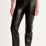 Abercrombie & Fitch abercrombie vegan leather 90s straight ultra high rise pant Photo 0