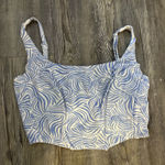 PacSun  Blue and White Zebra Top Photo 0