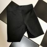 Heroine Sport Black Stretchy Bike Shorts Silver Front Zipper Athletic size Large Photo 9