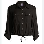 No Boundaries No Boundary Button Down Black Top  Photo 5