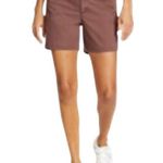 Eddie Bauer Nwt  4 Women's 29” Boyfriend midrise Shorts legend wash stretch brown Photo 1