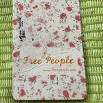 Free People  Citrine Combo Ruffle Flutter Sleeve Top Size L - NWT Photo 9