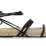 ALOHAS Rayna Leather Strappy Tie Espadrille Sandals in Black Size 6.5 Photo 10