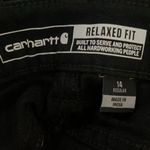 Carhartt Size 14 Regular Relaxed Fit Work Pants Black Womens Photo 4