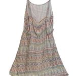 Stetson  Floral Sun Dress XL New With Tag Short White Pink Ruffle Spaghetti Strap Photo 2