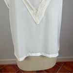 Maje Lushane Lace-Detail V-Neck Top Photo 6