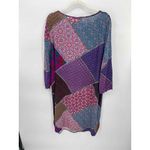 David Jones Classic Collection Dress Womens 16 Purple Patchwork Viscose Photo 4