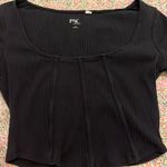 PacSun Black corset crop top Photo 0