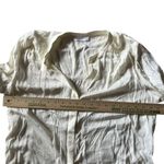 Sita Murt Chic Cream Button Down Shirt for Women Office Business Casual Size M White Size M Photo 7