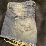 Tommy Hilfiger  Blue Jean Shorts with Distressed Hem Photo 4