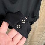 EXPRESS  Black Cutout Body Contour High Neck Bodysuit Large Photo 4