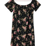 Red Star Off Shoulder floral‎ mini dress Black Size XL Photo 0