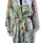 Victoria's Secret VTG 80s Gold Crown Label Satin Kimono Robe & Nightgown LARGE Photo 0