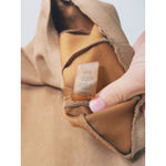 Calvin Klein Cap Sleeve Faux Suede Sheath Dress Camel Brown 4 Career Academia Photo 5