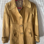 Anthropologie Tulle by  Wool Blend Coat Brown Size Small Trench Coat Photo 0