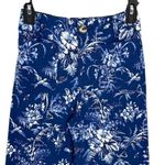 Maeve By Anthropologie Womens The Collette Wide Leg Floral Crop Pants Blue Sz 24 Photo 2