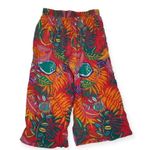 C&C California c & C California women's large linen wide leg crop tropical pants Rio Hawaiian Photo 1