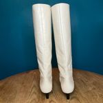 Tom Ford  Authentic White Leather Kitten Heel Knee High Boots Size 39/8.5 Y2K Mod Photo 4