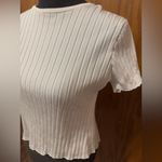 Isalis  Ribbed top curved hem cut out back size medium Photo 4