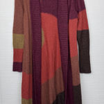 Chico's Chico’s Warm Multicolor Long Open Cardigan Sweater Duster Abstract Autumn 0/S/4 Photo 0
