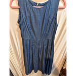 Tommy Hilfiger 😍  Blue Denim Dress Sleeveless Midi Pleated Casual‎ Photo 1